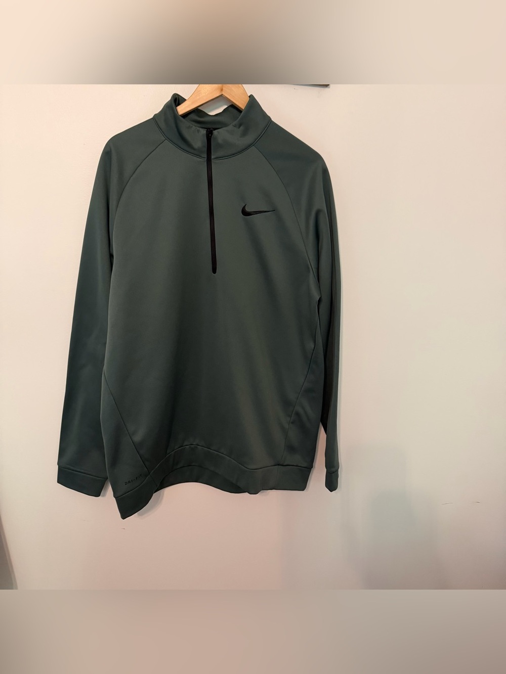 Nike Dri-FIT‎ Quarter Zip Pullover – Olive Green – Men’s XLT